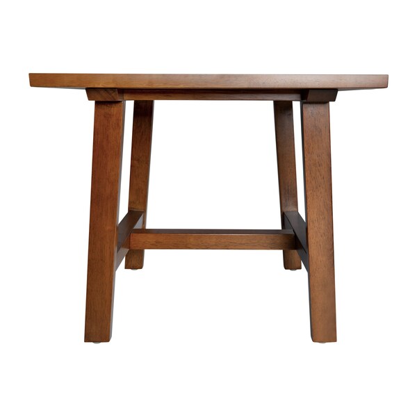 Flash Furniture Square 21.75 W, 21.75 L, Rubberwood (Parawood), Walnut - LFS-4005-WAL-GG