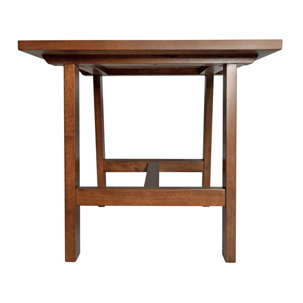 Flash Furniture Square 21.75 W, 21.75 L, Rubberwood (Parawood), Walnut - LFS-4005-WAL-GG