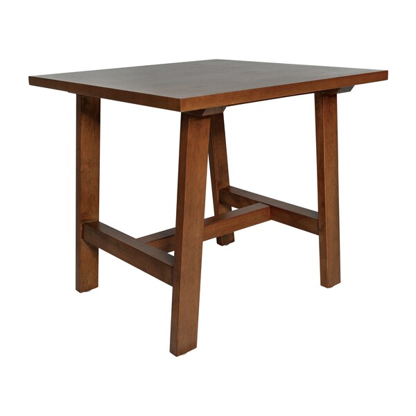 Flash Furniture Square 21.75 W, 21.75 L, Rubberwood (Parawood), Walnut - LFS-4005-WAL-GG