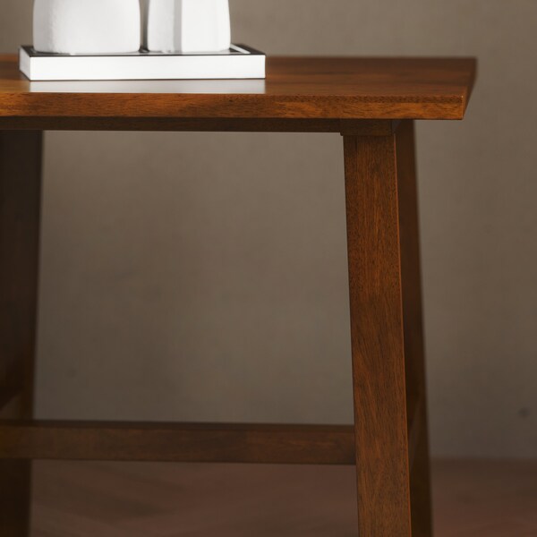Flash Furniture Square 21.75 W, 21.75 L, Rubberwood (Parawood), Walnut - LFS-4005-WAL-GG