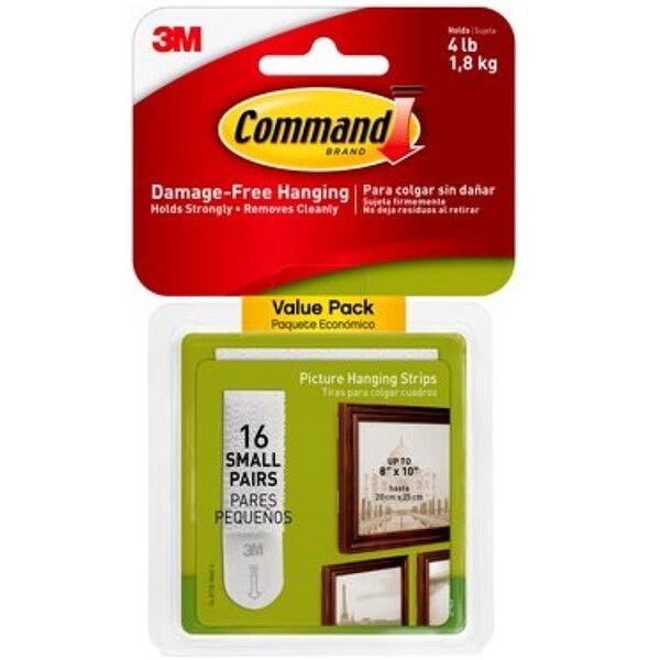 Pinpoint Command Picture Hanging Strips; White - Small; 12 Count - PI834011
