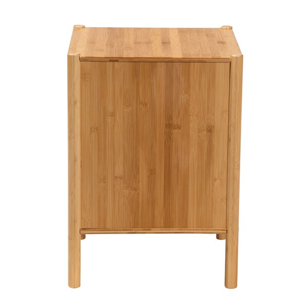 Baxton Studio 15.7 W, 15.7 L, 22 H, Bamboo , Sunboard, Natural Brown - 223-12901-ZORO