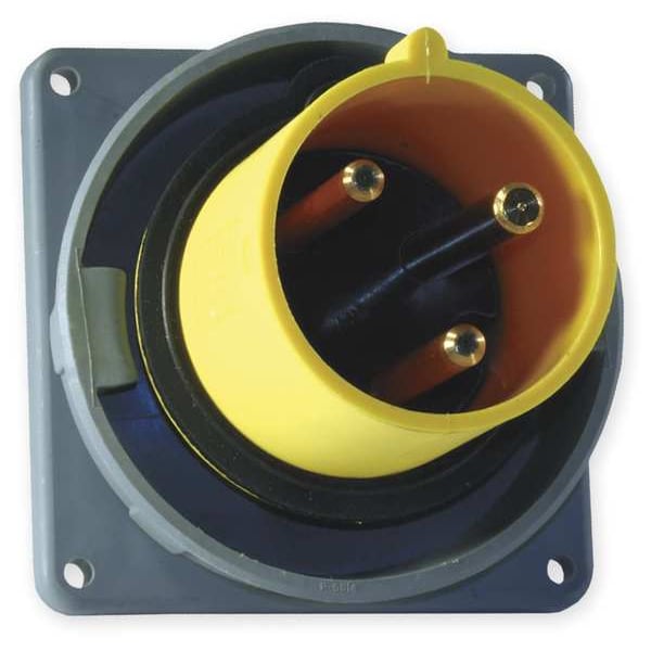 Entrada de clavija y receptáculo Hubbell IEC, 100A, 125V - HBL3100B4W