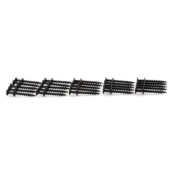 Hangman Black Double Headed Bear Claw Screw Hanger for Mirros, Pictures and Decor  1-1/4" length 25pk - BCD-25