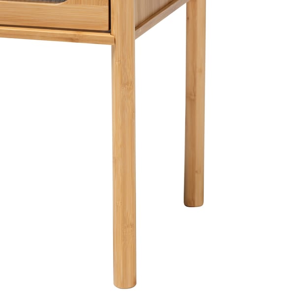 Baxton Studio 15.7 W, 15.7 L, 19.7 H, Bamboo , Sunboard, Natural Brown - 223-12900-ZORO