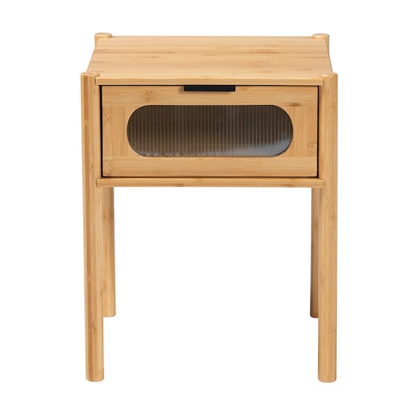Baxton Studio 15.7 W, 15.7 L, 19.7 H, Bamboo , Sunboard, Natural Brown - 223-12900-ZORO
