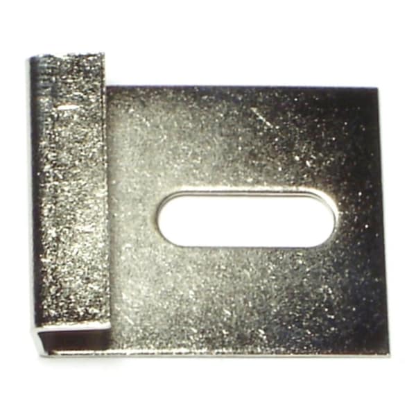 Midwest Fastener 1" x 1-1/4" x 21 Gauge Zinc Plated Steel Mirror Clips 1 12PK - 66212