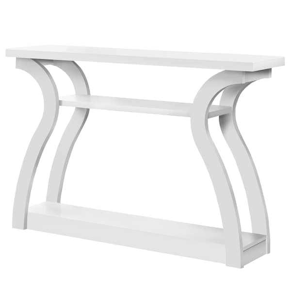 Monarch Specialties Accent Table, Console, Entryway, Narrow, Sofa, Living Room, Bedroom, Laminate, White, Contemporary - I 2438