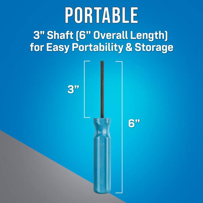 Llave hexagonal de cabeza de 5/32 pulgadas con mango de 6 pulgadas - BW-532-3 de Jonard Tools