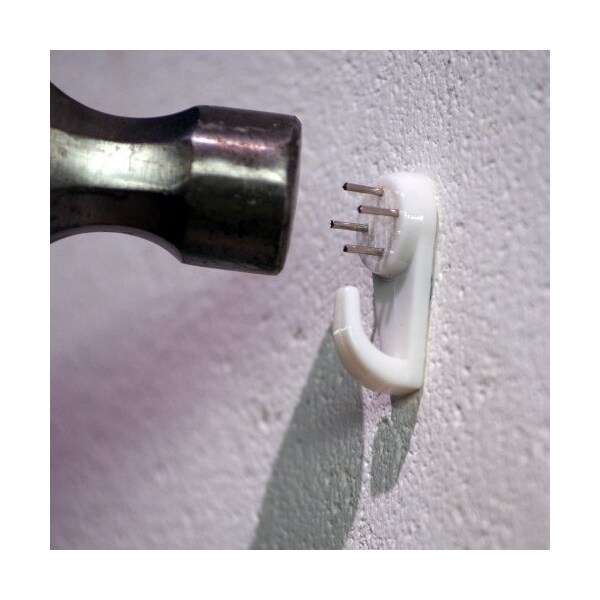 Hillman HILLMAN Plastic Coated White Hardwall Picture Hook 25 lb 3 pk - 121122