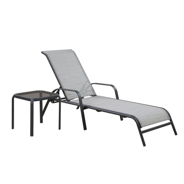Living Accents Living Accents Roscoe Black Square Glass Slat Top Side Table - TGS16DK