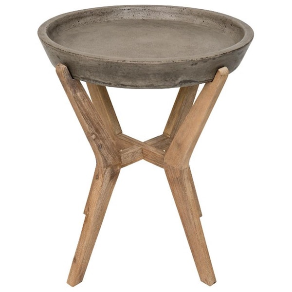 Safavieh Celeste End Table- Dark Grey - 21.2 x 18.1 x 18.1 in. - VNN1012A