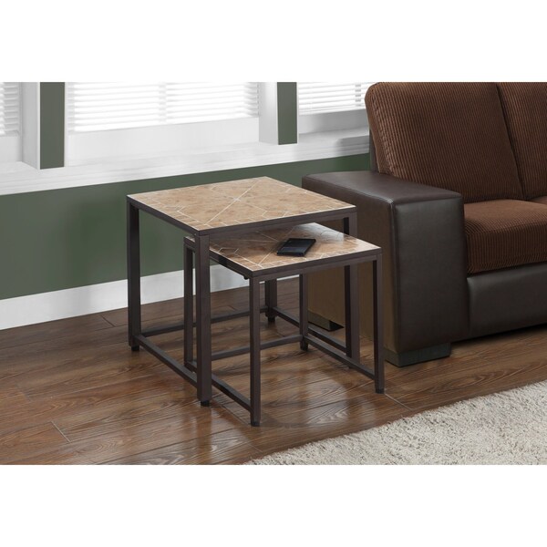 Monarch Specialties 20 W, 20 H, Metal, Brown - I 3161