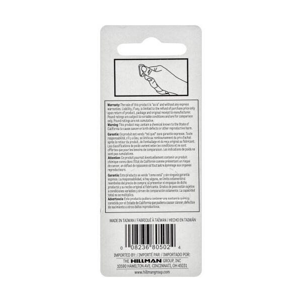 Hillman HILLMAN Brass-Plated Gold Push Pin Picture Hook 10 lb 3 pk - 122263