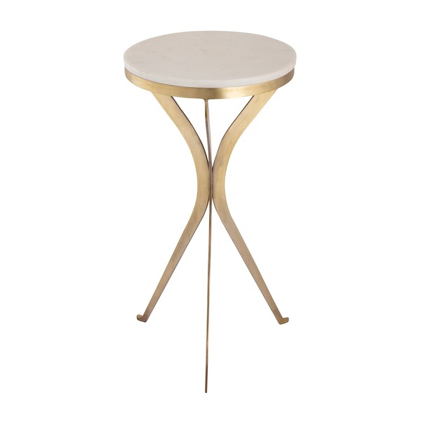 Elk Signature Accent Table, 12 in W, 12 in L, 23.25 in H, Metal - H0805-10877