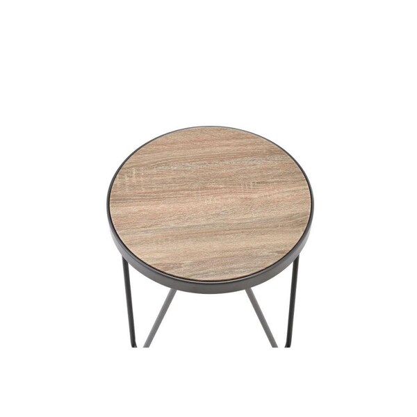 Homeroots 18.11 x 16.73 x 16.73 in. Bage End Table Weathered Gray Oak - 286246
