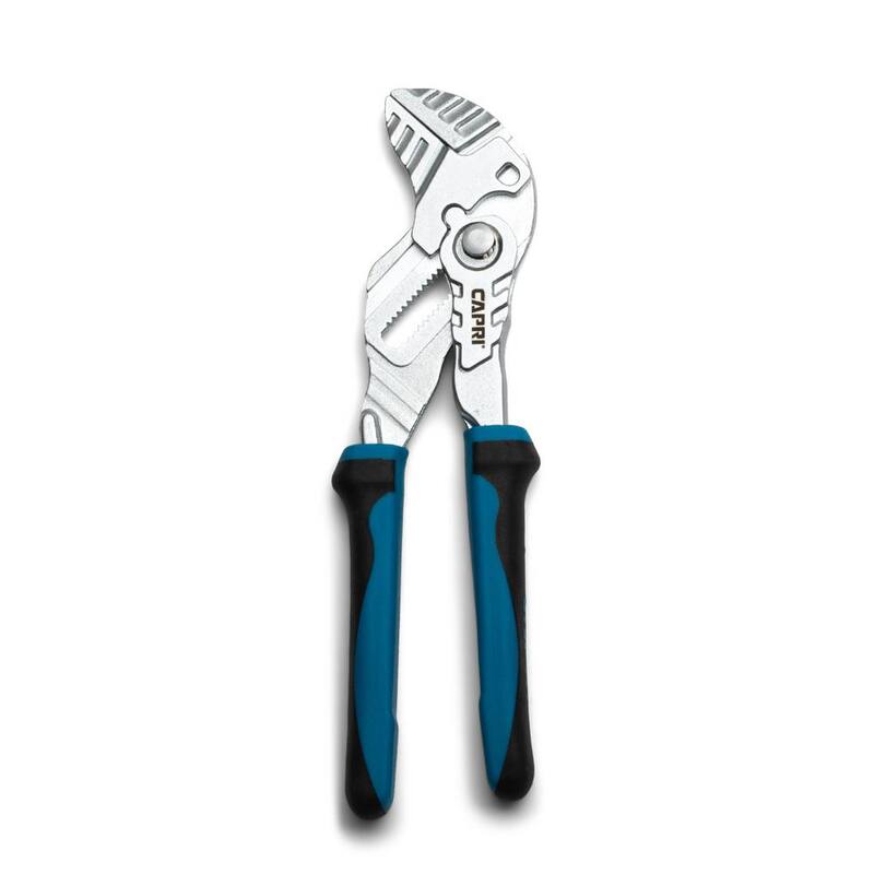 Llave ajustable de 7 pulgadas Capri Tools con mordazas paralelas lisas y mango con agarre suave - CP22300-7