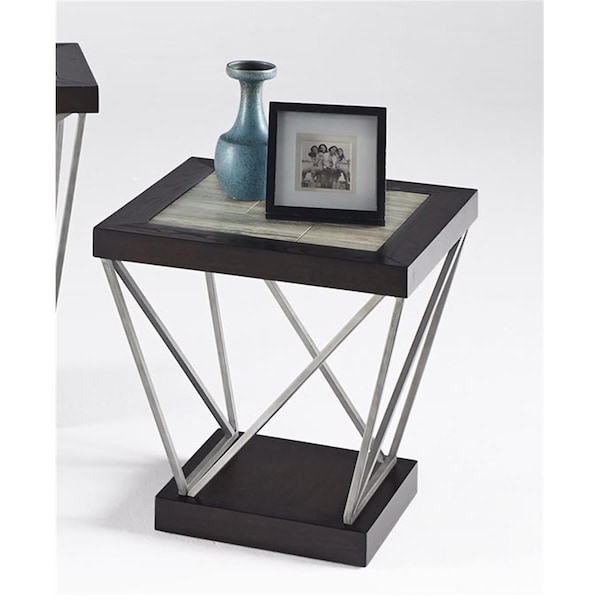 Progressive Furniture East Bay Rectangular End Table - 24 x 24 x 24 in. - T370-04