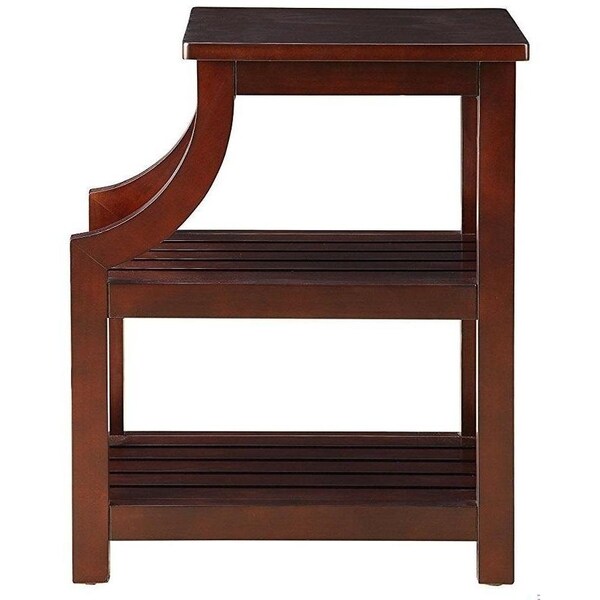 Homeroots 24 x 13 x 20 in. Wasaki Side Table Espresso - 286283