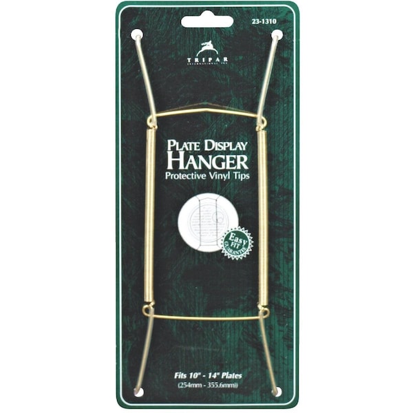 Tripar 10 In. to 14 In. Brass Wire Plate Hanger - 23-1310
