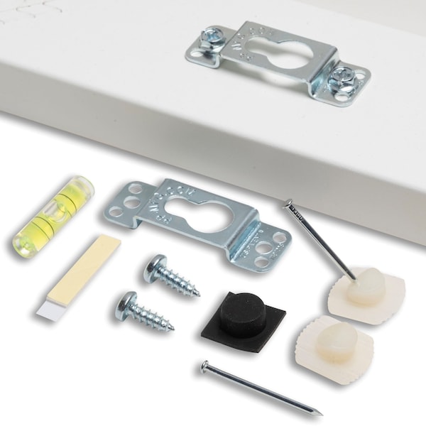 Fletcher-Terry Fletcher No-Wire Hanging Kit, Hang Wall Art up to 50 Pounds, 5PC - 143009234