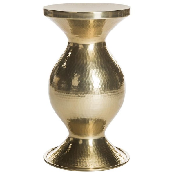 Safavieh 22 x 12 x 12 in. Janus Hammered End Table, Gold - FOX5522A