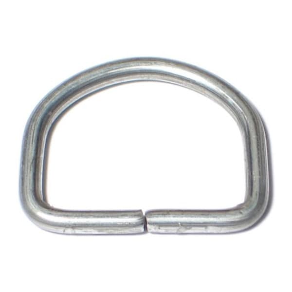 Midwest Fastener 5/32" x 1-5/16" Zinc Plated Steel D-Rings 10PK - 68624