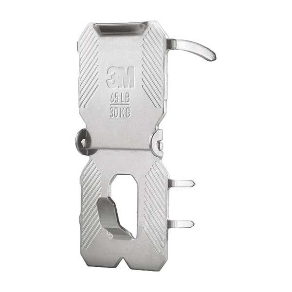 3M Picture Hanger, Silver, Steel, 5/8 in D, PK2 - 3PH65M-2ES