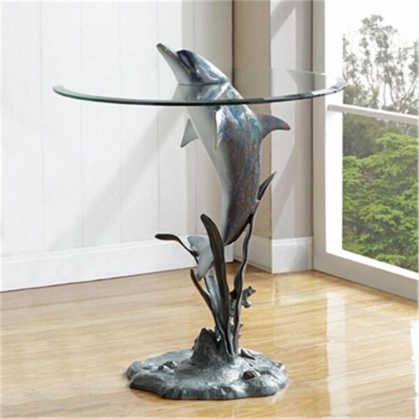 Spi Home Surfacing Dolphin End Table - 26 x 22 x 22 in. - 34902