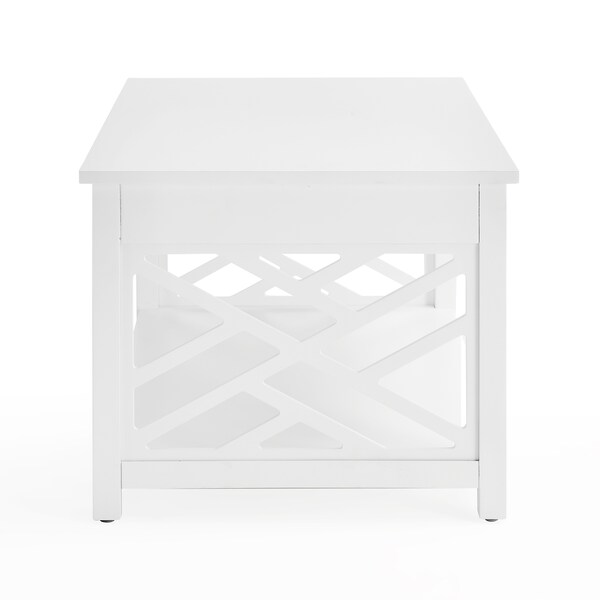 Alaterre Furniture 36 W, 22 L, 18 H, Pine with Composite Wood, White - ANCT0114WH