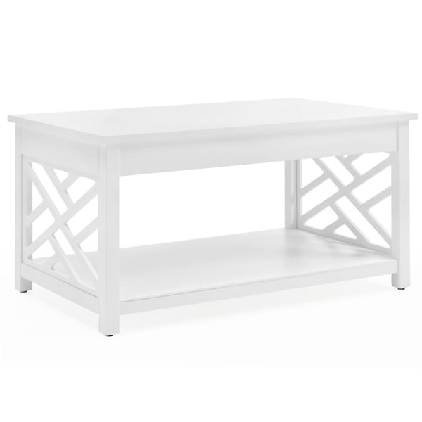 Alaterre Furniture 36 W, 22 L, 18 H, Pine with Composite Wood, White - ANCT0114WH