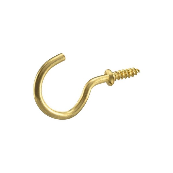 Hillman Cup/Picture Hook Brass-Plated Gold 1 lb Brass-Plated - 122315