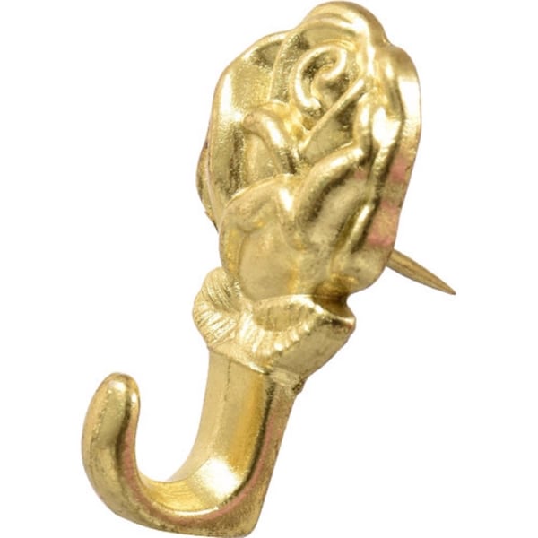 Hillman HILLMAN Gilt Gold Push Pin Picture Hook 20 lb 3 pk - 122320
