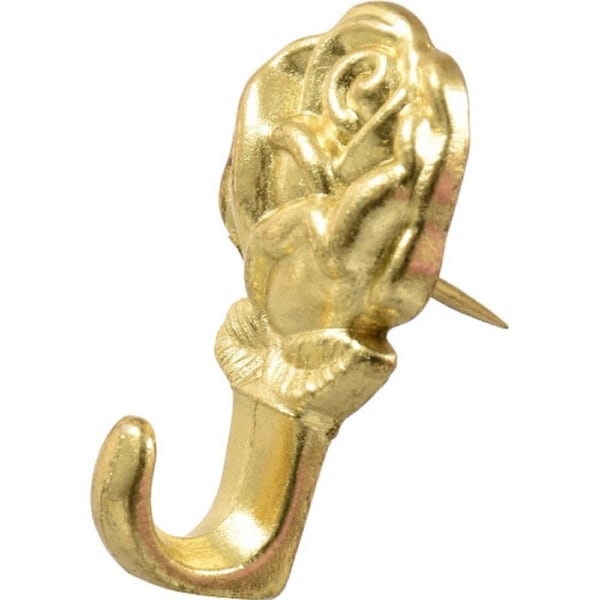 Hillman HILLMAN Gilt Gold Push Pin Picture Hook 20 lb 3 pk - 122320