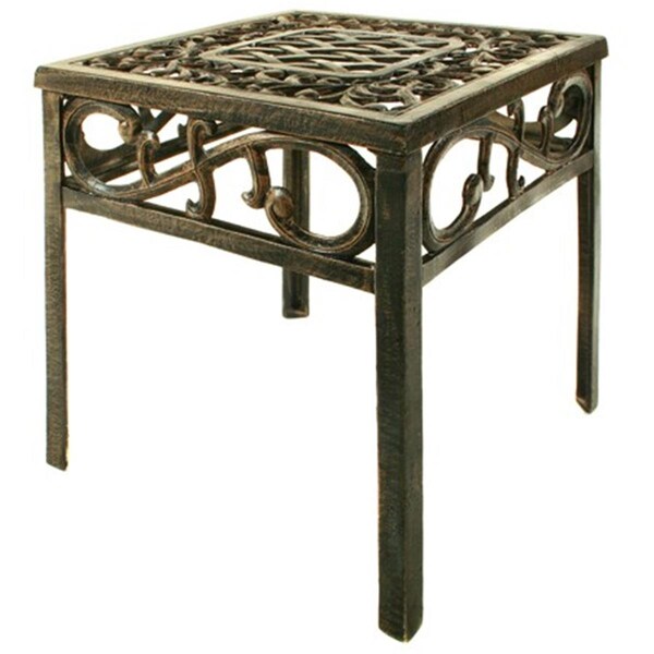 Convenience Concepts Mississippi Square End Table - Antique Bronze - HI2628447