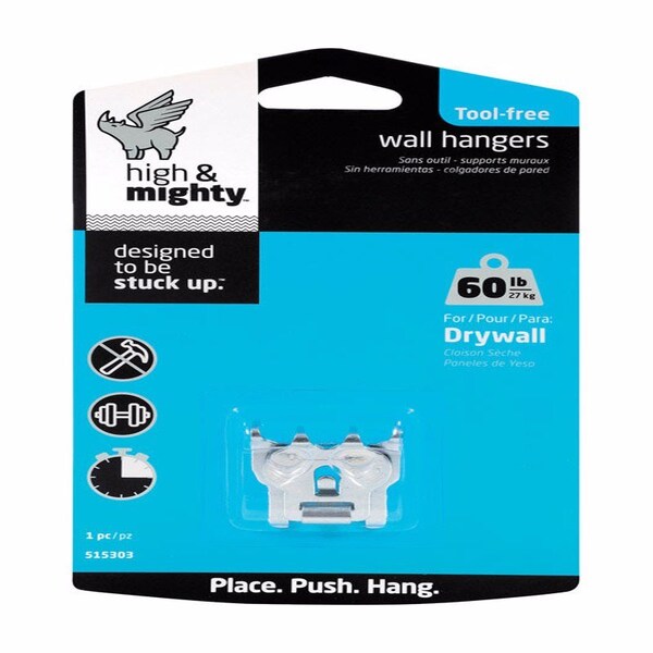 High & Mighty HILLMAN High & Mighty Hanger Picture Hanger 60 lb 1 pk - 515303