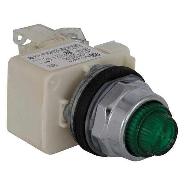 Schneider Electric Luz piloto Push to Test, verde, LED - 9001KT35LGG31