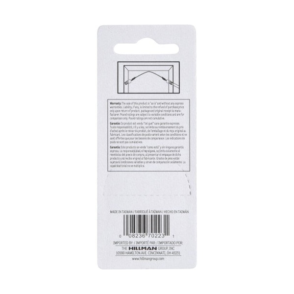 Hillman HILLMAN Steel Zinc Small D-Ring Hanger 1 lb 4 pk - 122317
