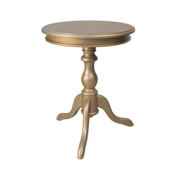 Carolina Cottage Gilda Side Table - Champagne - 25.25 x 19.5 x 19.5 in. - 1925-CPG