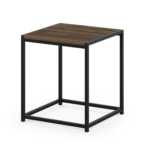 Furinno Camnus Modern Living End Table, Columbia Walnut - FM19121CWN
