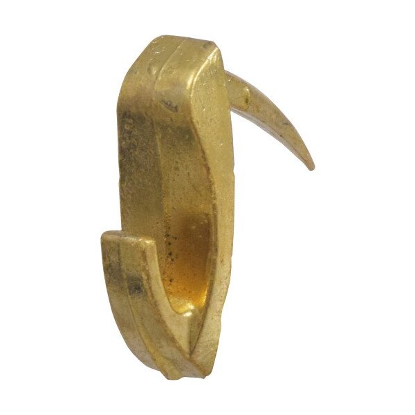 Hillman HILLMAN WallBiter Brass-Plated Silver Small Picture Hook 45 lb 4 pk - 122393