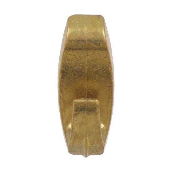 Hillman HILLMAN WallBiter Brass-Plated Silver Small Picture Hook 45 lb 4 pk - 122393