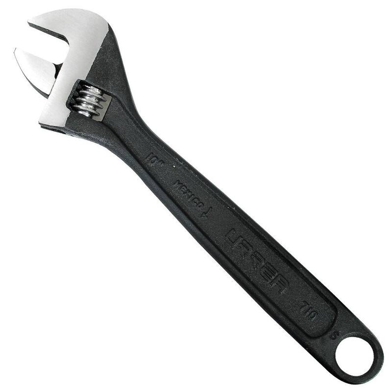 Llave ajustable de acabado negro de 15 pulgadas de URREA - 715S