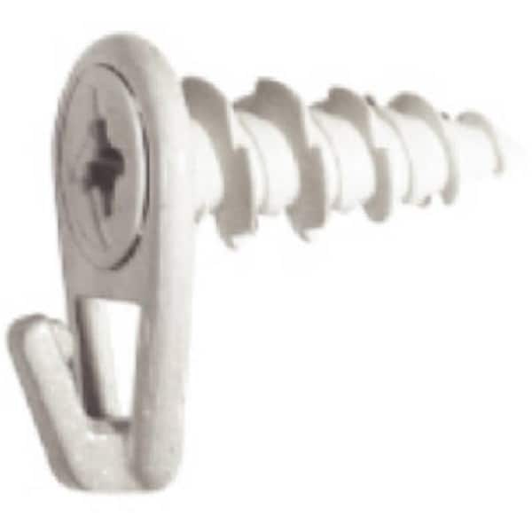 Hillman 122405 Nylon Wall Driller Picture Hook- White- Large, 6PK - 714046