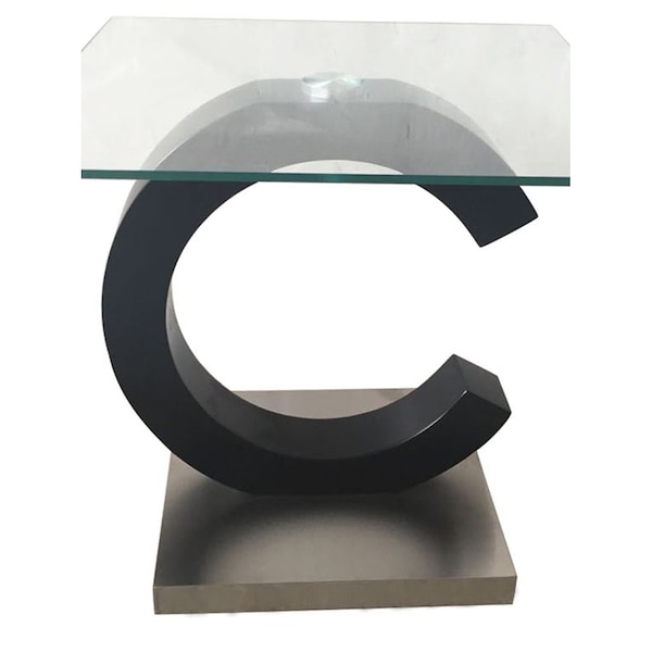 Global Furniture Usa Contemporary 8mm Tempered, Matte T2207 End Table - 3221
