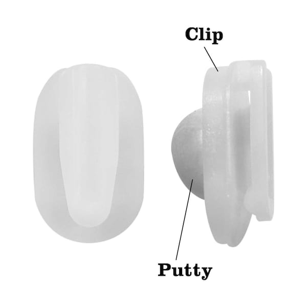 Stikkiworks Stikki Clips with Mounting Putty, 120PK - SC-20