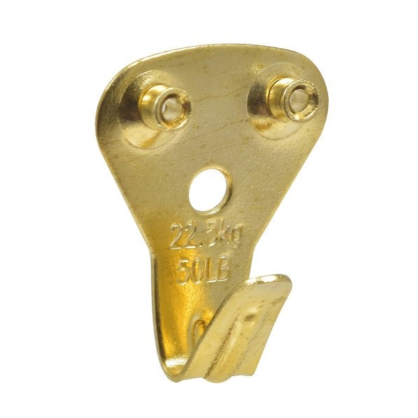 Hillman HILLMAN Brass-Plated Professional Picture Hanger 50 lb 2 pk - 122272