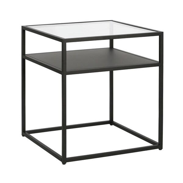 Hudson & Canal Henn  Hart  Ada Blackened Bronze Side Table - 22 x 20 x 20 in. - ST0357