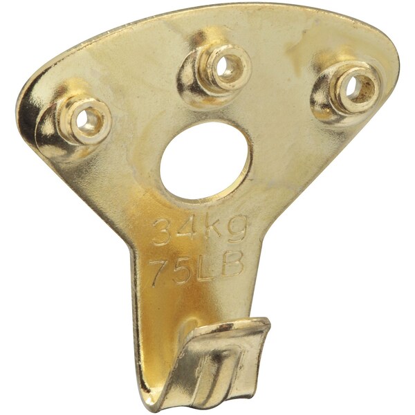 National Hardware National Hardware Brass-Plated Picture Hanger 75 lb - N260-109