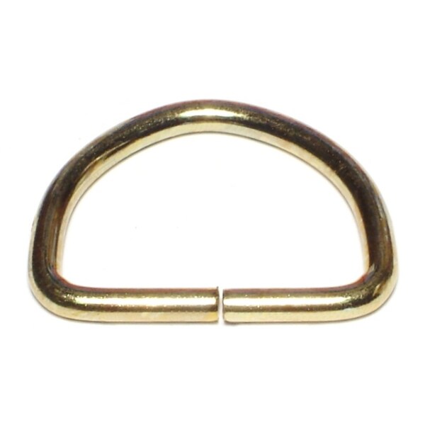 Midwest Fastener 5/32" x 1-5/8" Brass D-Rings 10PK - 68634